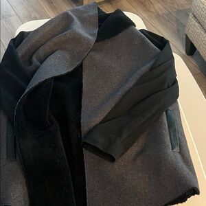 Splendid Black and Gray Teddy Jacket